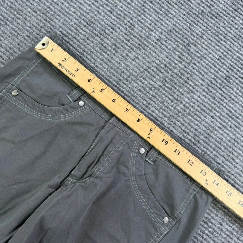 Kuhl Womens 2 Charcoal Gray Hiking Shorts Cargo Utility Outdoor Trekking Casual